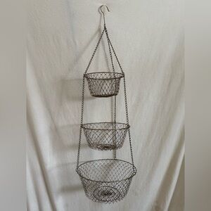 Hanging Wire Basket Trio